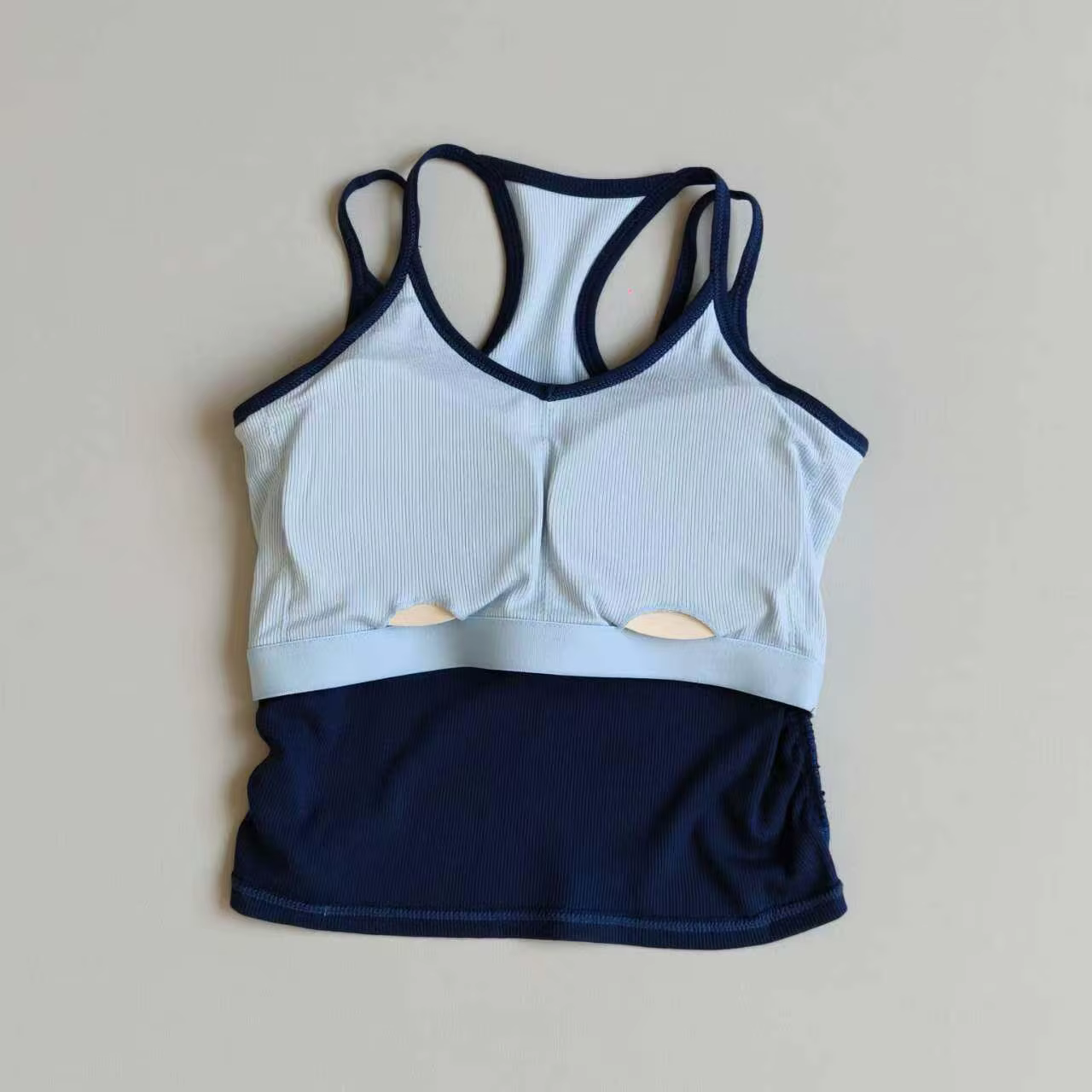 Veste de yoga avec coussinet de poitrine antichoc