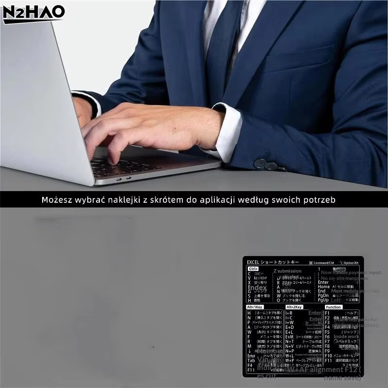 Nouveaux autocollants de raccourcis en japonais pour Windows Excel, pour le travail quotidien au bureau