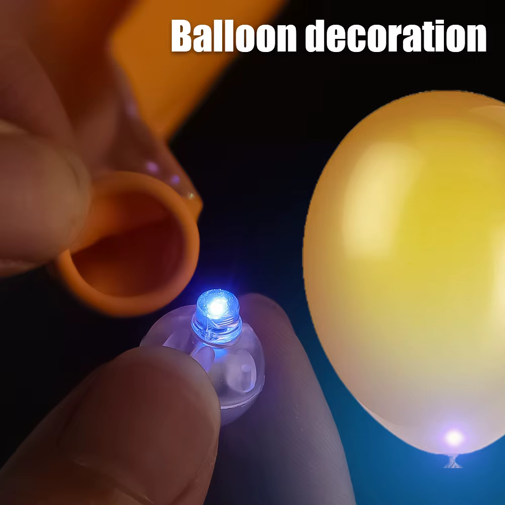 50pcs coloré brillant petite boule lampe LED Flash rond ballon lampe Mini gobelet boule lumière pour noël fête de mariage décor