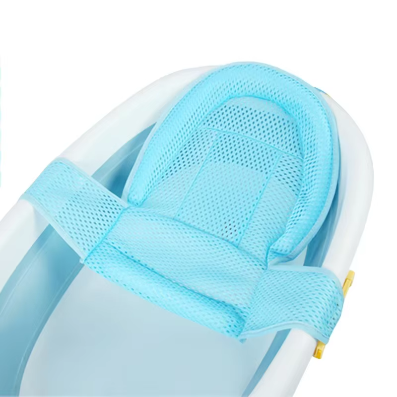Tapis de bain pour bébé, filet en T réglable pour nouveau-né, protection de bain, accessoires de bain, produits pour bébé, bain et douche pliables