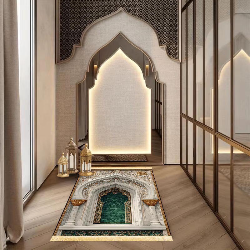 Tapis de prière de luxe VIKAMA à franges