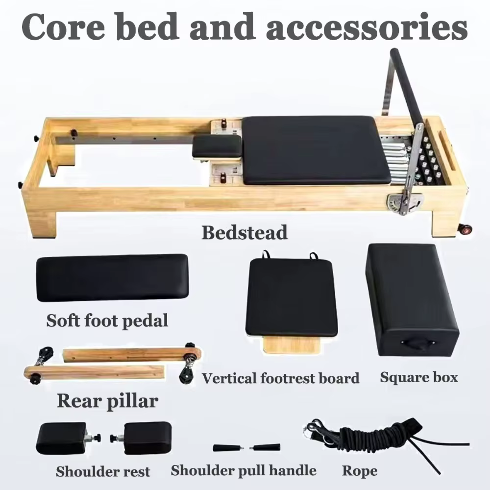 Lit de Pilates Reformer australien pour la maison et le studio – Équipement de fitness pour le remodelage corporel et l'entraînement de force