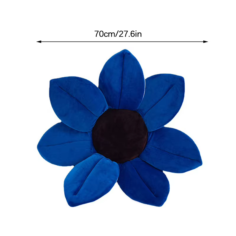 Coussin de douche pliable à quatre pétales de fleurs pour bébé, baignoire à fleurs en fleurs pour nouveau-né, coussin de siège de sécurité pour bébé, polymères de bain en fleurs, 70cm