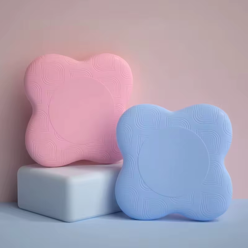 Genouillère de Pilates, 2 pièces, protection du poignet et des mains, tapis de Yoga antidérapant, couleur unie, mousse TPE souple, Support plat, accessoires de Fitness