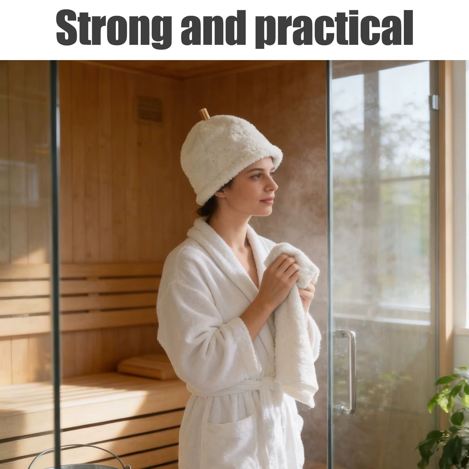 Chapeau de sauna respirant, protège-cheveux unisexe, accessoire de banya russe pour hammam, bain et spa