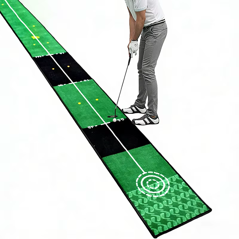 Tapis de putting de golf, cadeau pour golfeur, accessoire de golf léger et portable, améliore la précision du putting, aide à l'entraînement pour le parc, la pelouse, la maison