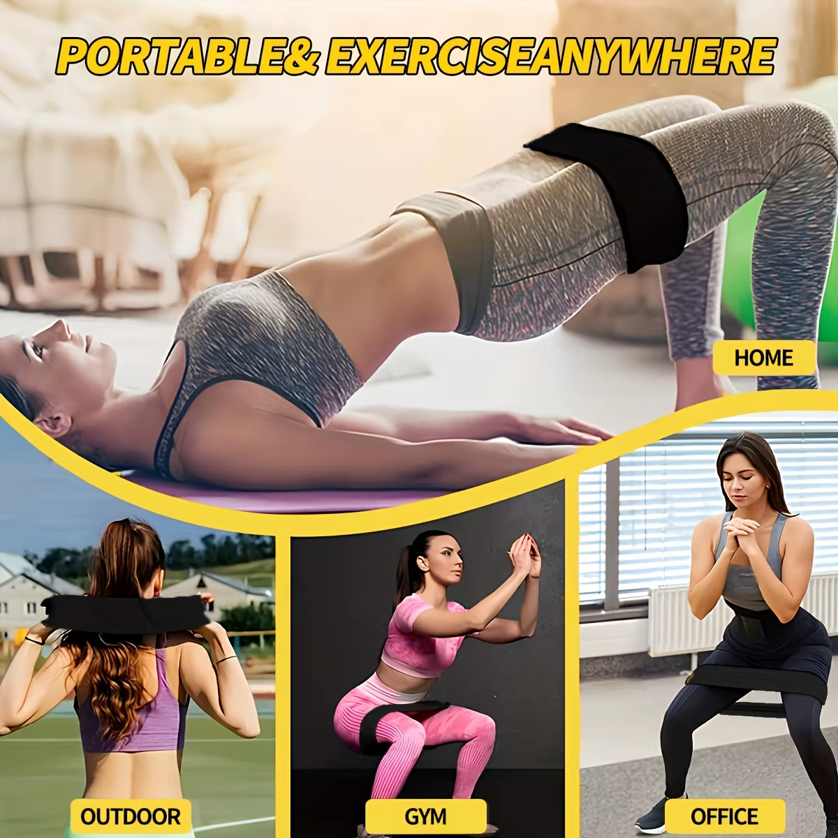 Bandes de résistance élastiques pour entraînement de force