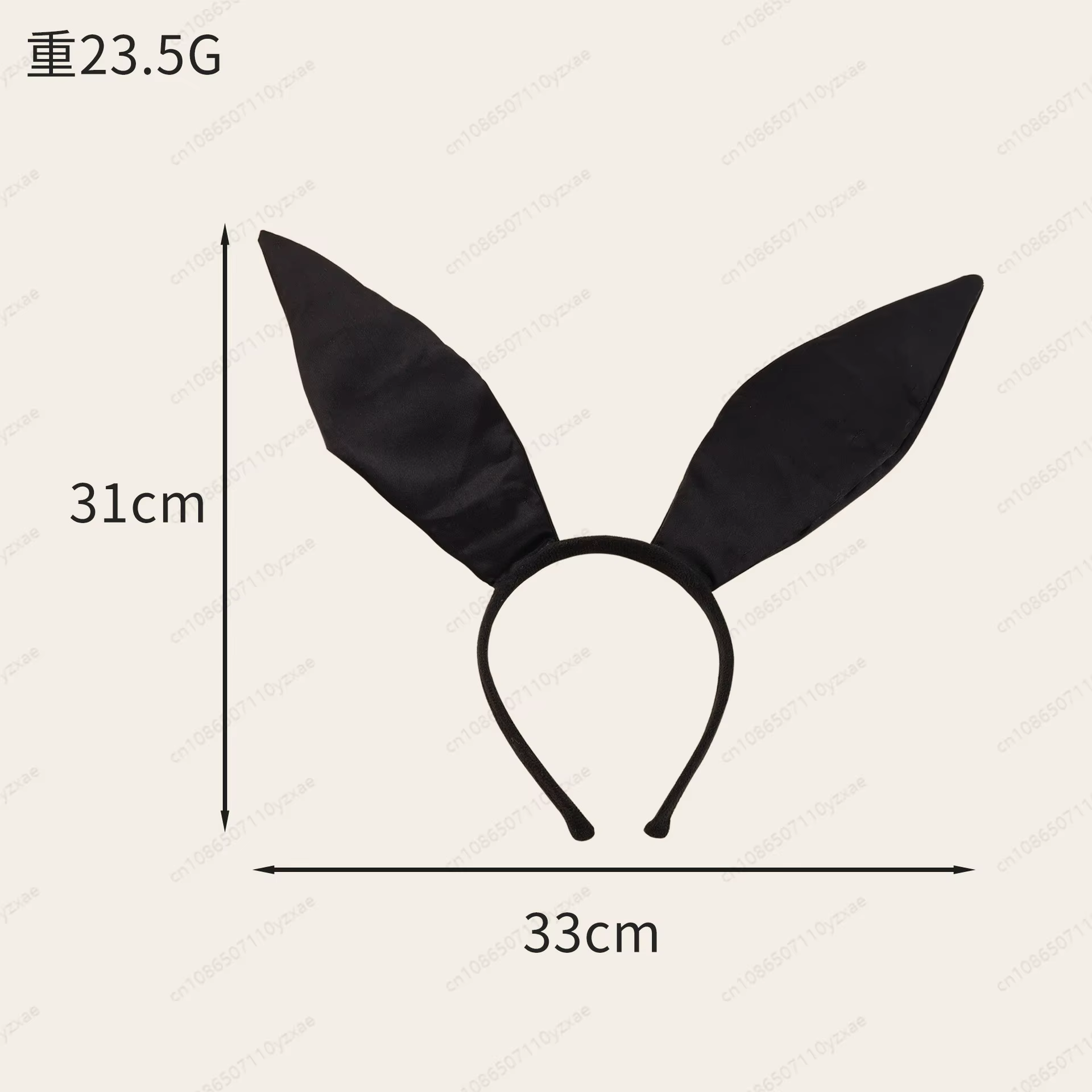 Serre-tête Lapin avec Nœud – Bandeau Oreilles de Lapin pour Pâques, Halloween et Fêtes Cosplay, Accessoire de Déguisement