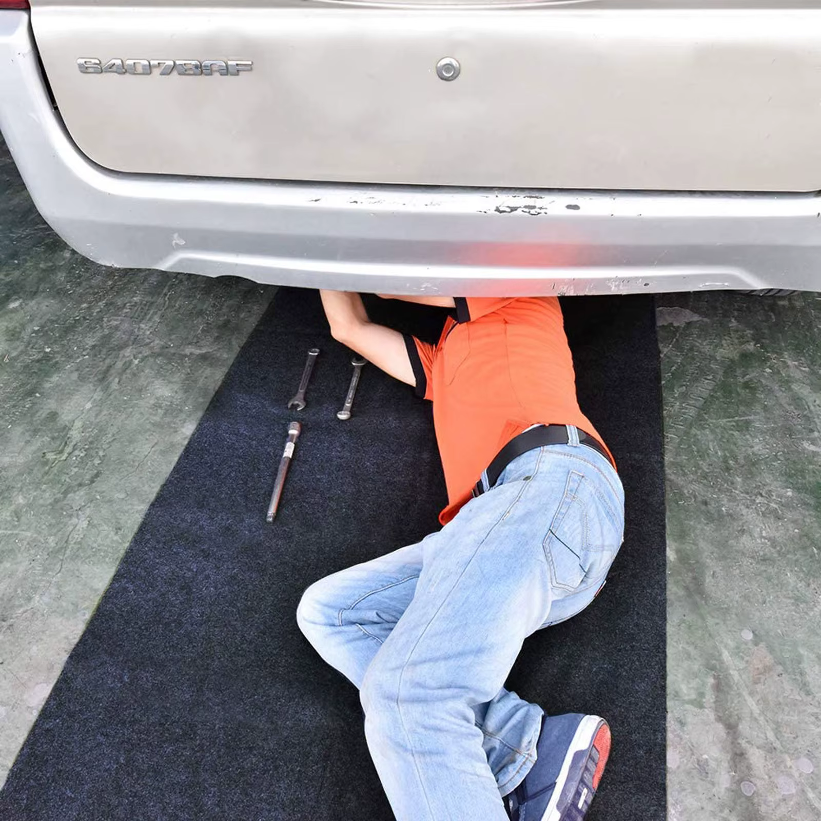 Polymères d'entretien pour sous la voiture ou l'équipement, doux et confortable, absorbant, propre au sol, 36 po x 60 po