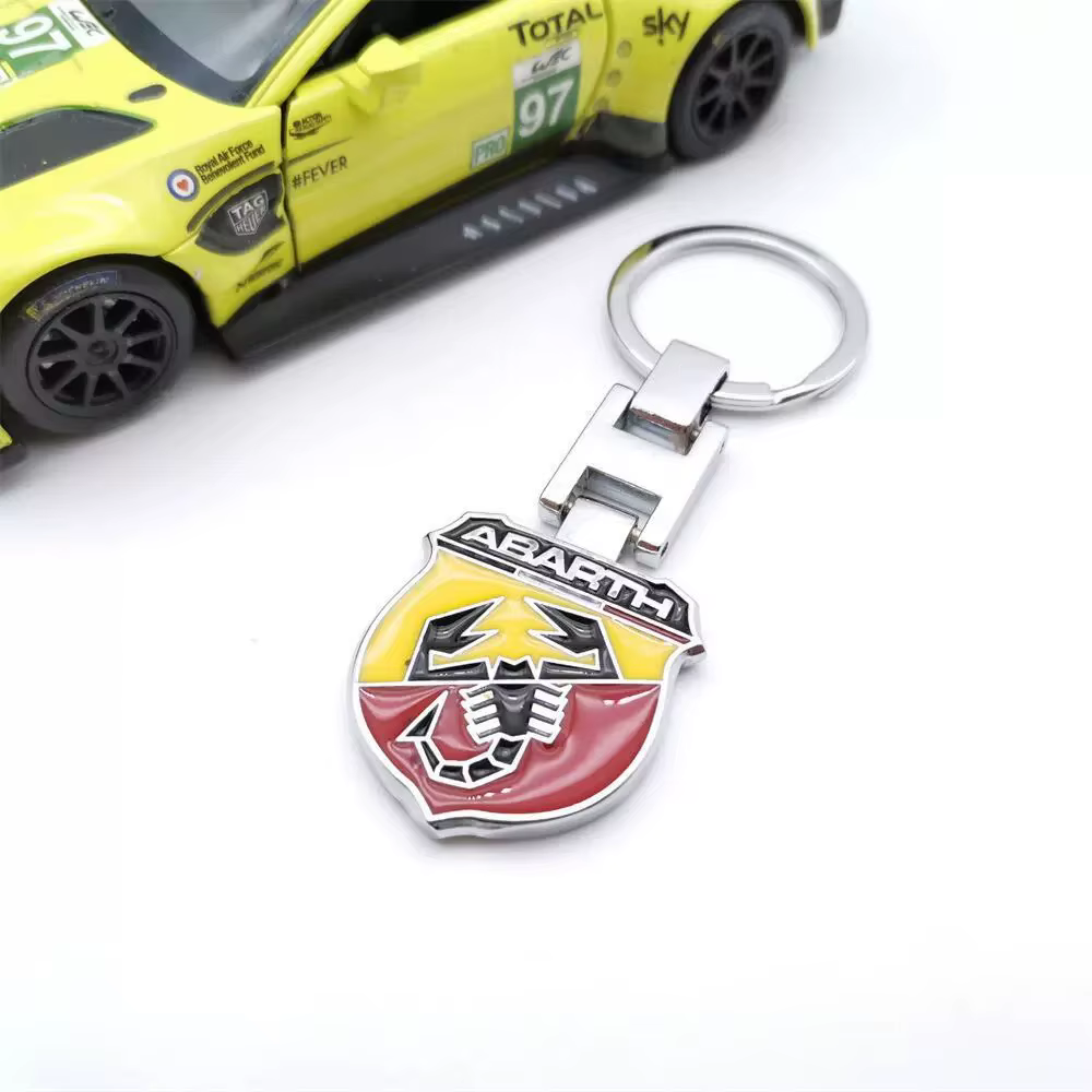 Porte-clés de voiture, emblème automatique, accessoires pour Fiat Abarth 500 Tipo FR Punto Ducato Stilo Palio Bravo Alfa Romeo