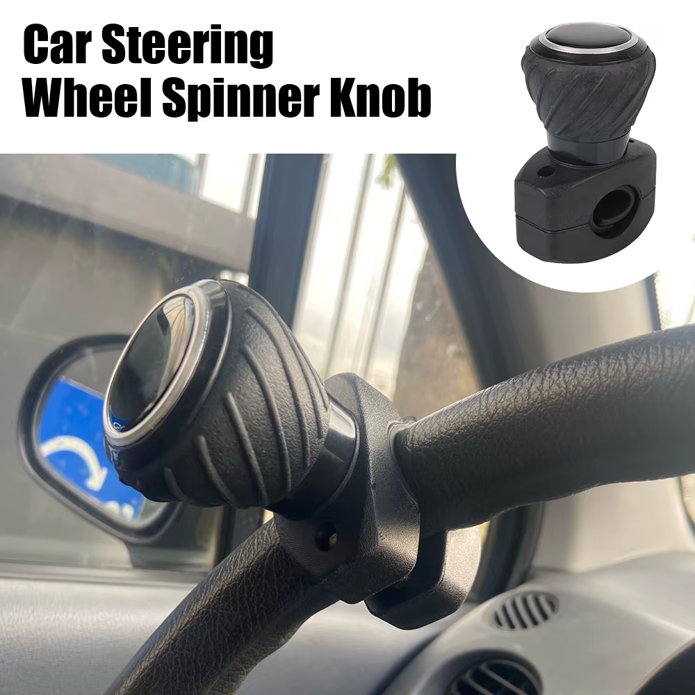 Booster de volant de voiture, pièces automobiles, économie de travail, bouton Spinner, camion, tracteur, chariot élévateur, poignée à 360 degrés, rotation de la boule, commande manuelle