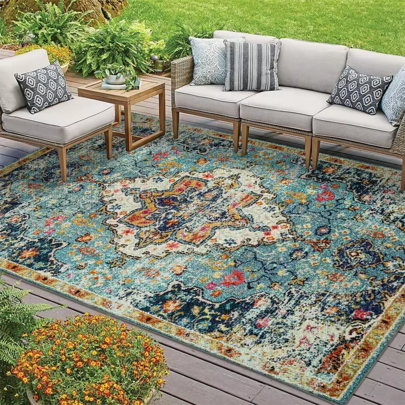 VIAKMA Tapis d'extérieur de style bohème pour la décoration de la maison
