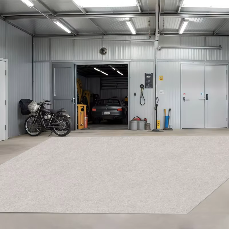 Tapis Garage lavable 88x100 pouces, pour réparation automobile, matériau en feutre robuste, protège les sols des taches D7YA