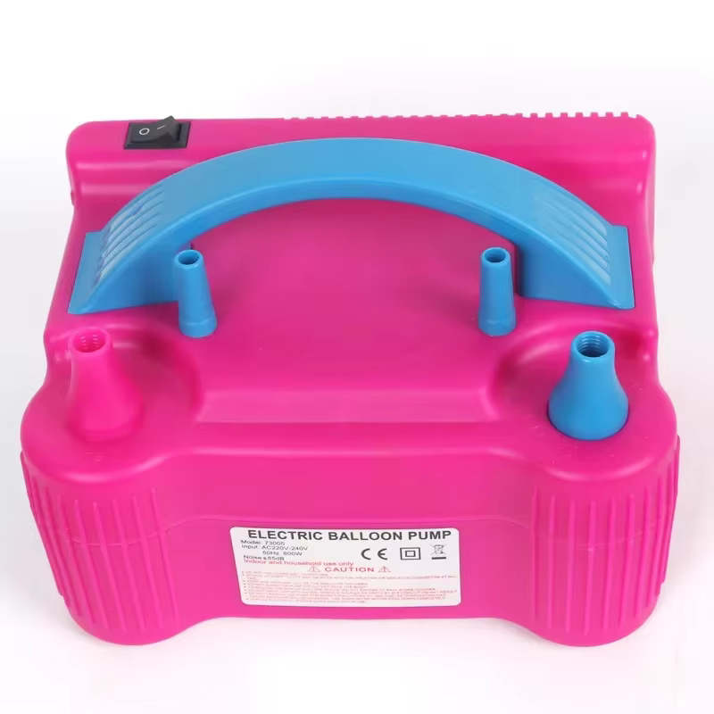 Pompe à air électrique portable haute pression à double trou Durabl1PC pour ballons d'anniversaire, souffleur de ballons, compresseur d'air avec prise européenne