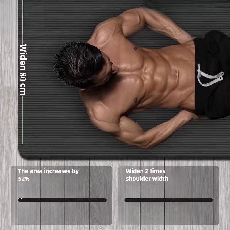 Tapis de yoga extra large 80 x 200 cm pour hommes