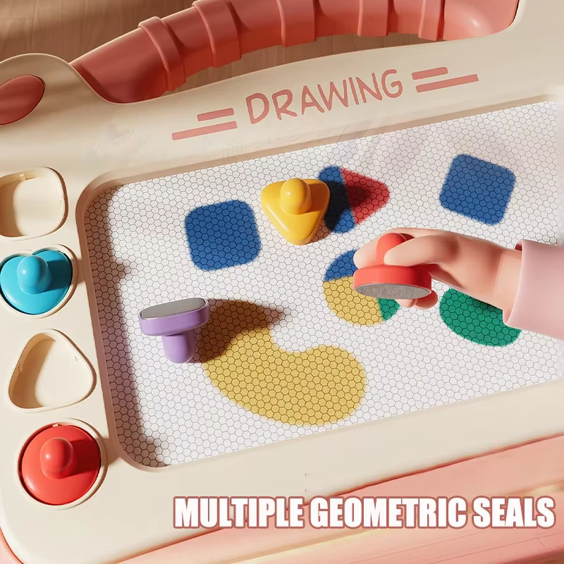 Planche à dessin de dessin animé pour enfants, Puzzle pour bébé, planche d'écriture magnétique, jouet Graffiti, planche à dessin magnétique, jouet Montessori pour enfants