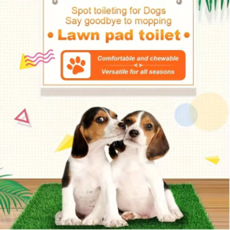 Tapis d'entraînement pour pot pour chien lavable et réutilisable – Coussin en herbe artificielle anti-odeur pour animaux de compagnie
