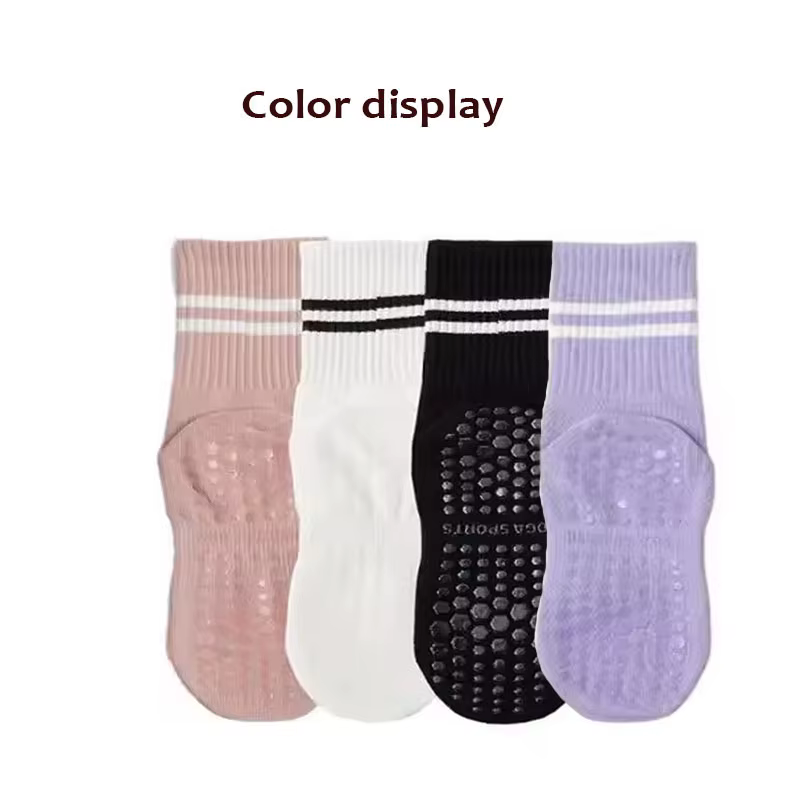 Chaussettes de Pilates antidérapantes pour femmes avec grip