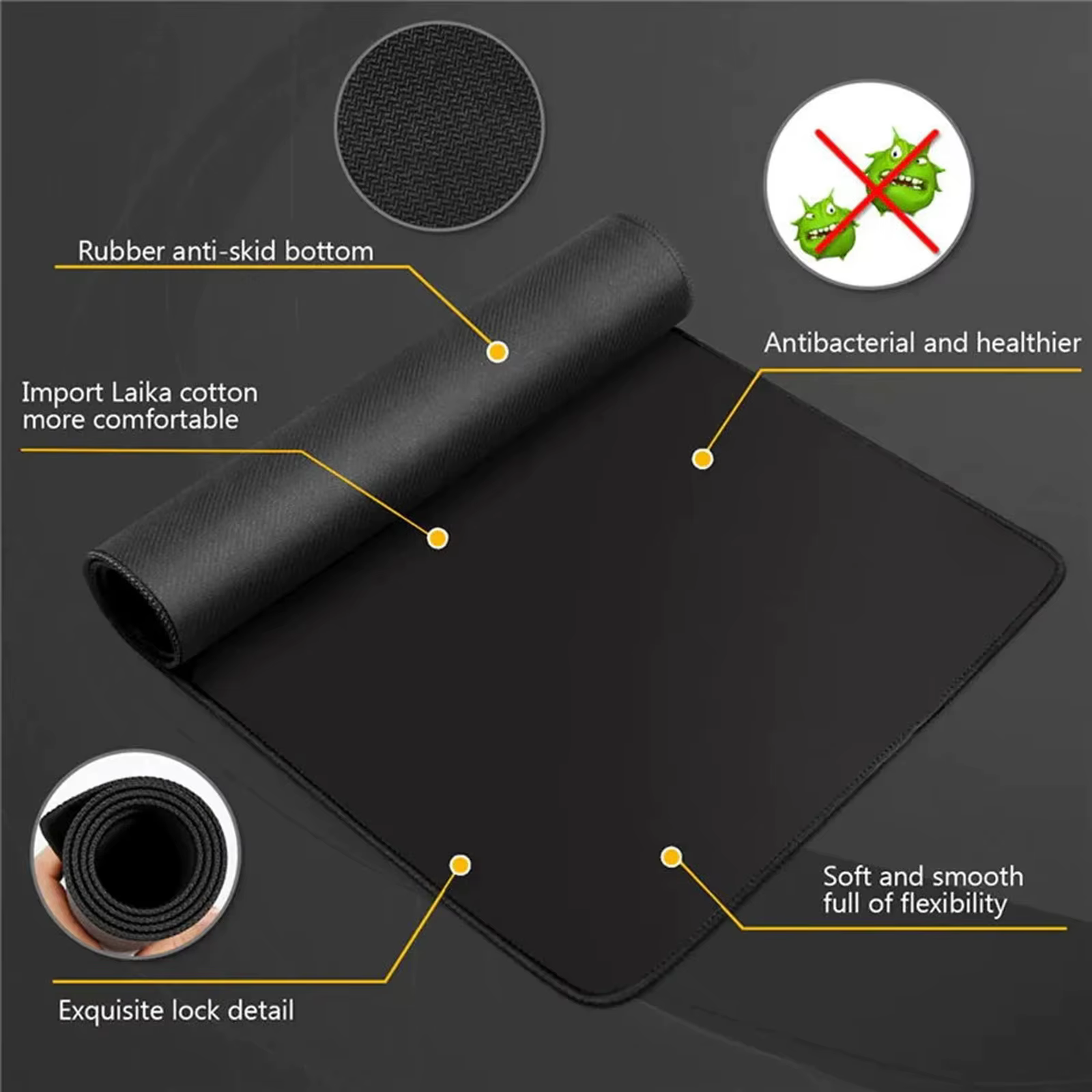 Jeu de cartes à collectionner Playmat personnalisé - 24" X 14" pouces (600 X 350 mm) Tapis de souris Tapis de jeu neutre bords cousus - Cadeaux personnalisés