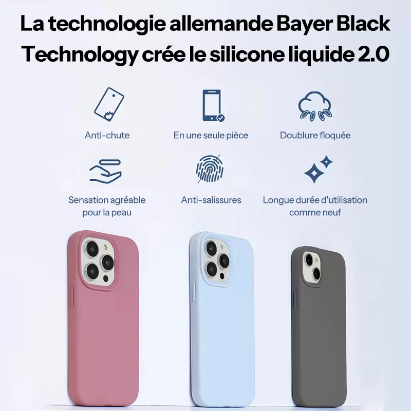 Coque souple de luxe en Silicone liquide, Protection pour iPhone 15 14 13 12 11 Pro Max Plus Mini, accessoires de téléphone 7 8 XS XR X