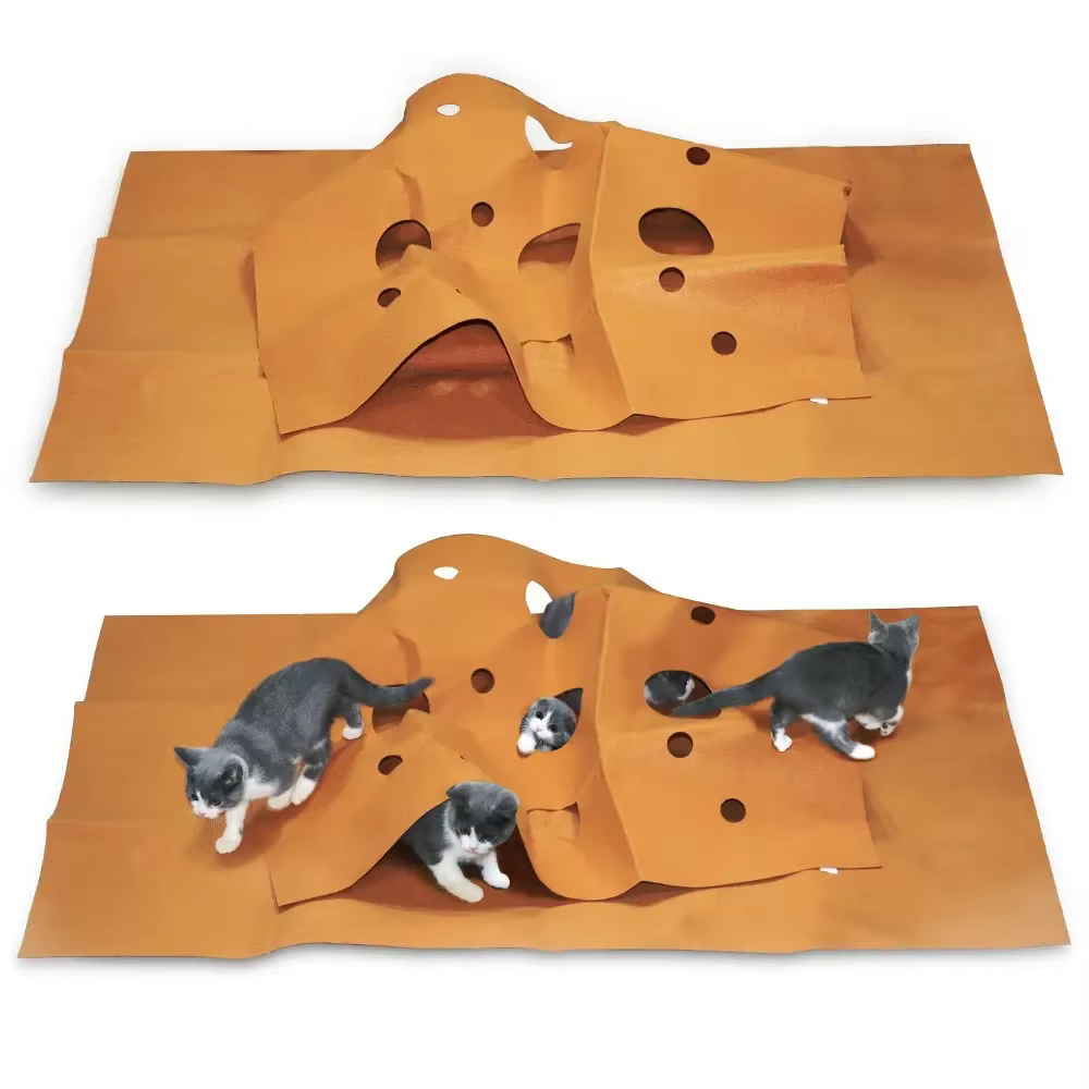 Tapis d'activités pour chat pliable, résistant aux griffures, tapis d'escalade anti-morsure, jouet d'intérieur pour animaux de compagnie et tapis de litière pratique pour chat