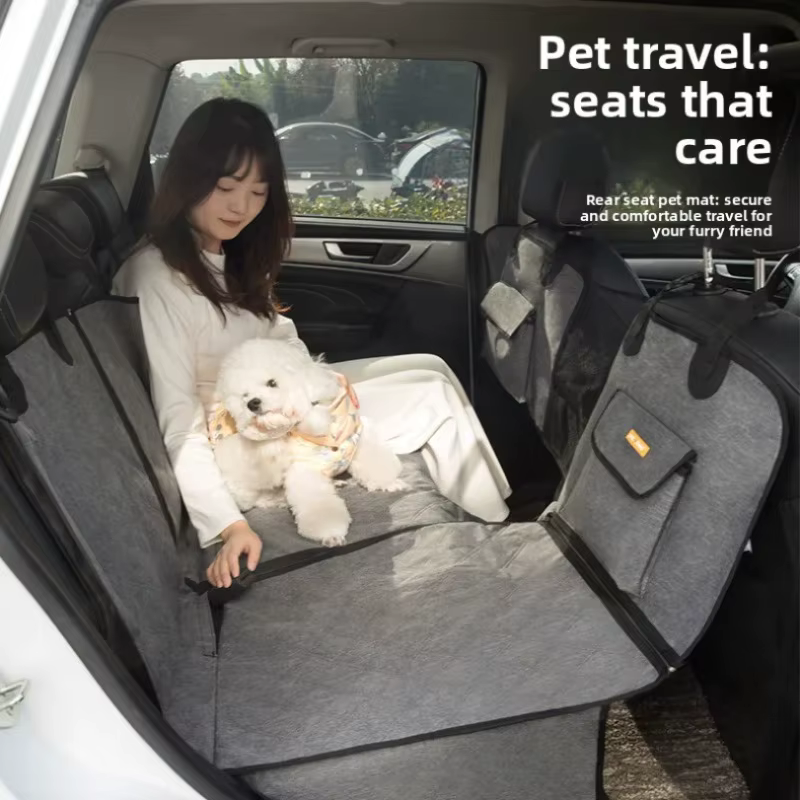 Tapis pour animaux de compagnie amovible et imperméable pour la banquette arrière de la voiture