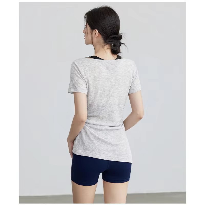 Vêtements de yoga, t-shirt à manches courtes pour l'été