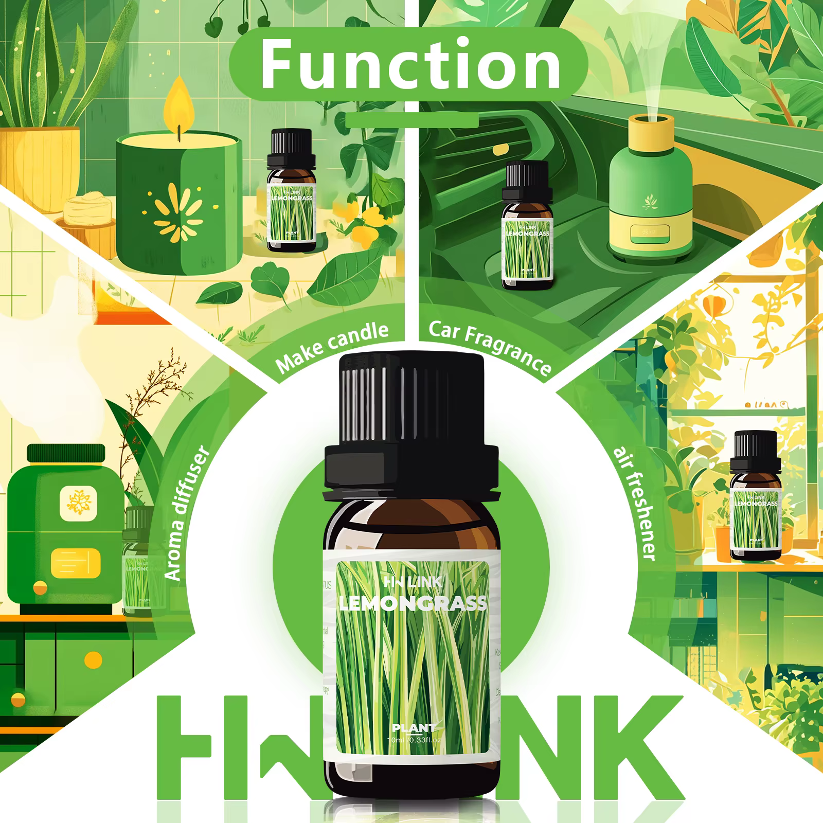 Huiles essentielles de citronnelle