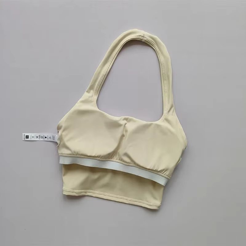 Camisole de yoga rembourrée dos nu sexy pour femmes