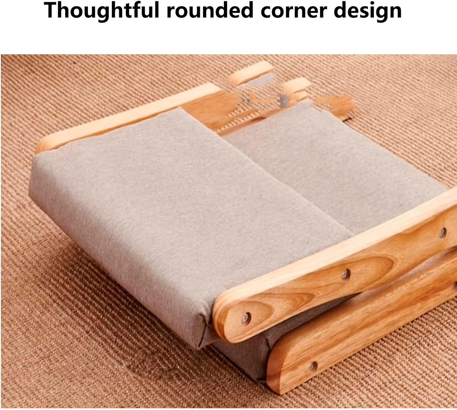 Chaise de méditation pliable avec support dorsal