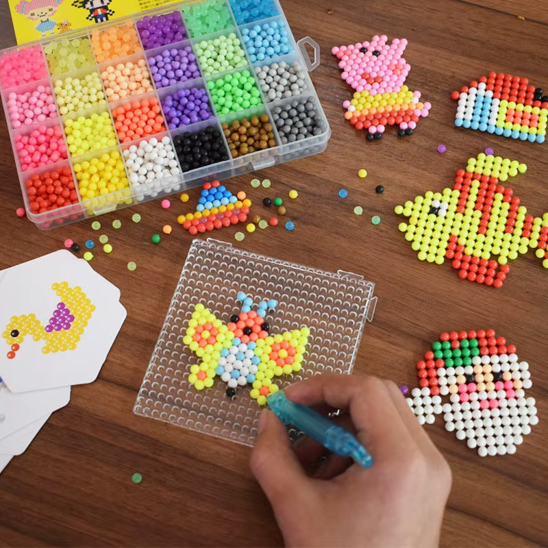10 couleurs 1000 perles magiques de brume d'eau magique à la main bricolage perles magiques Puzzle éducatif jouets pour enfants