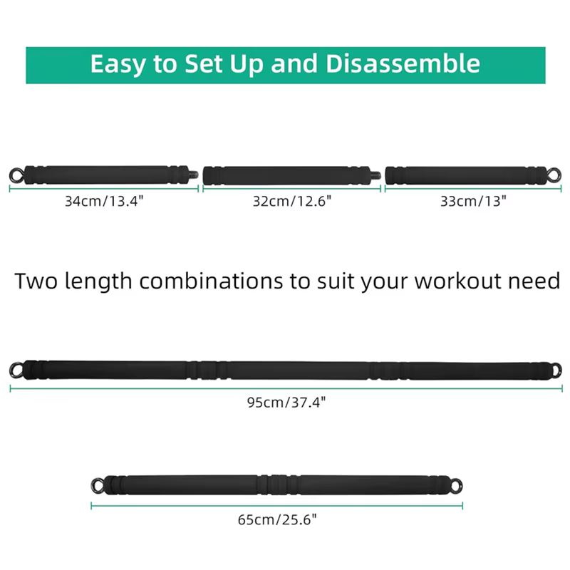 Barre de Pilates d'exercice pondérée Portable multifonctionnelle