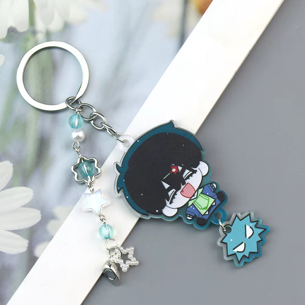 Anime ALIEN STAGE IVAN & TILL Cosplay porte-clés unisexe acrylique sac pendentif Kawaii Couple porte-clés accessoire accessoires cadeaux de noël
