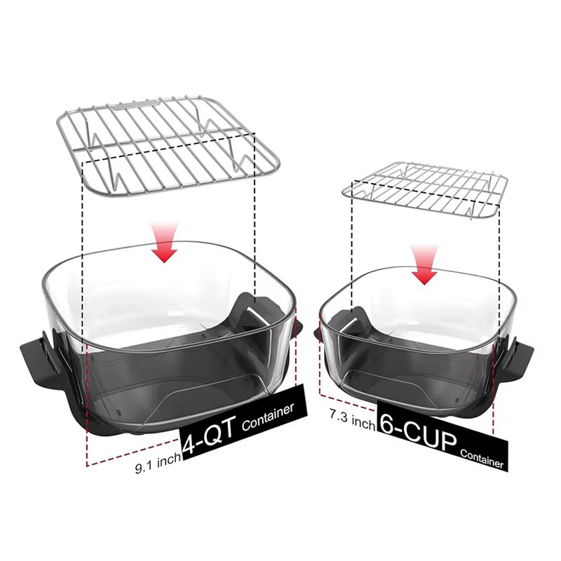Support de cuisson M02K-2PCS pour friteuse à air Ninja Crispi FN101