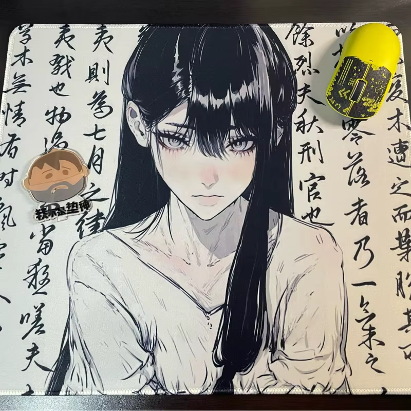 Tapis de souris Anime Girl, Surface ultra fine professionnelle, pour sports électroniques, accessoires de jeu sur ordinateur, 450x400