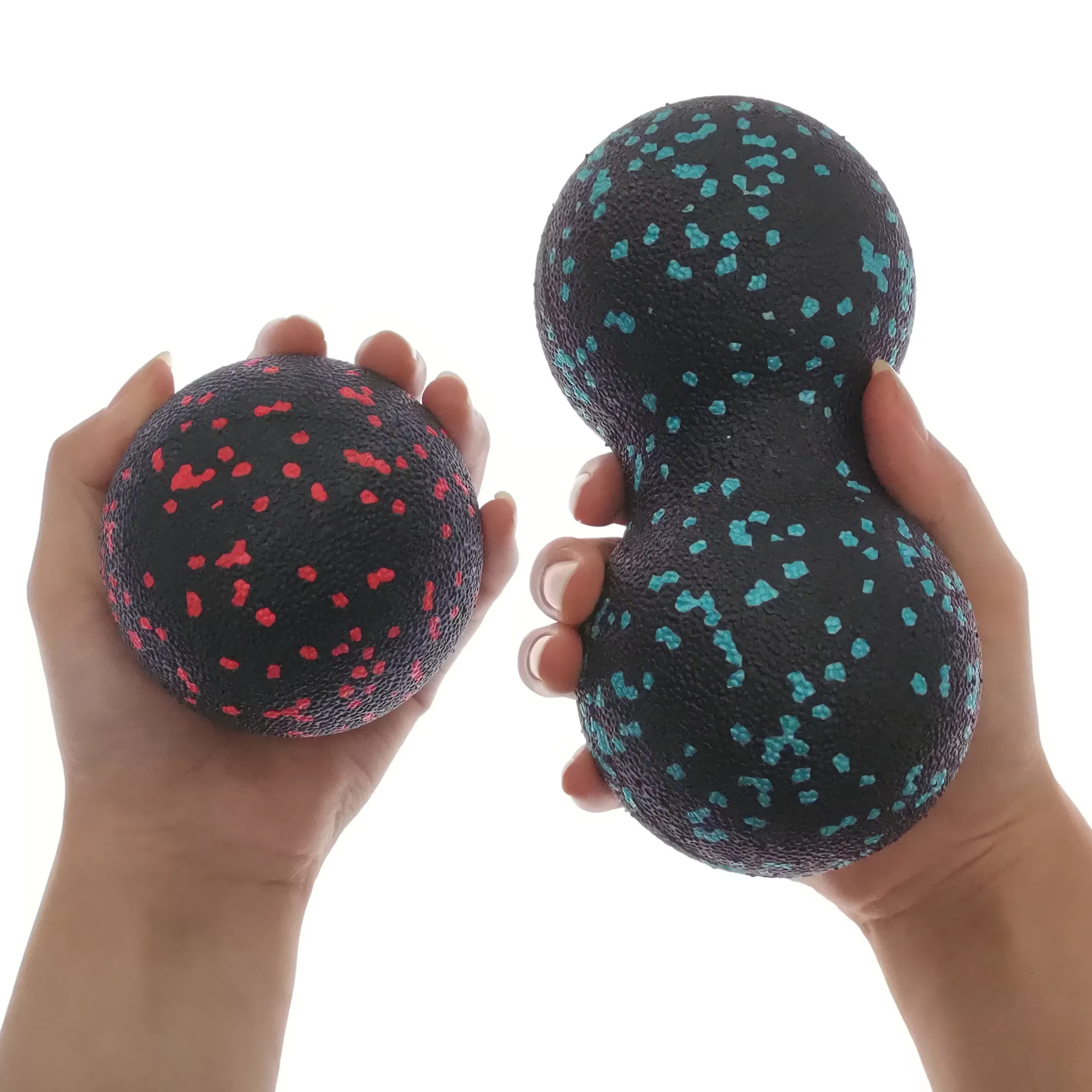EPP 8cm boules d'arachide Massage corporel balle de Fascia haute densité Relaxation musculaire crosse Fitness Yoga boule de Myofascia soulager la douleur