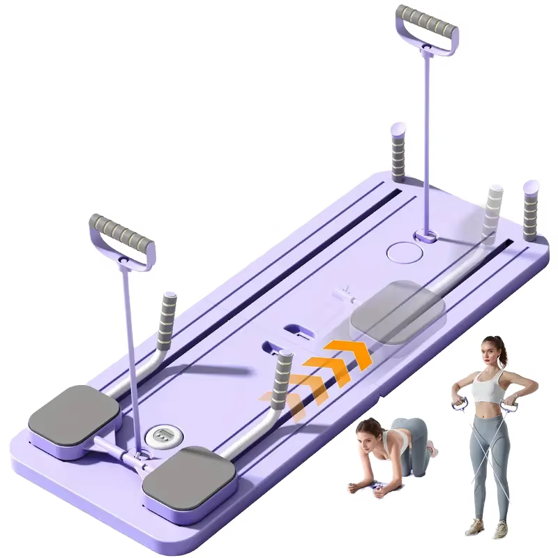 Planche de Pilates professionnelle portable et pliable 5-en-1 pour exercices abdominaux