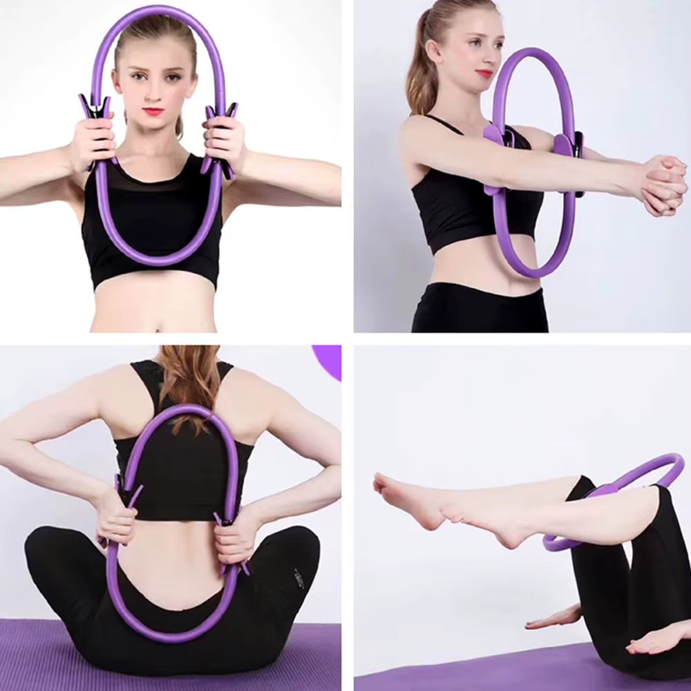 Cercle de Pilates Magique 38 cm pour Femmes – Équipement de Fitness à Domicile pour la Perte de Poids