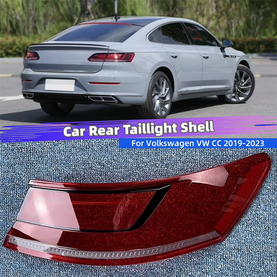 Accessoires pour Volkswagen VW CC 2019 2020 2021 2022 2023, pièces de rechange pour voiture, coque de feux arrière, feux de recul, verre de feux arrière