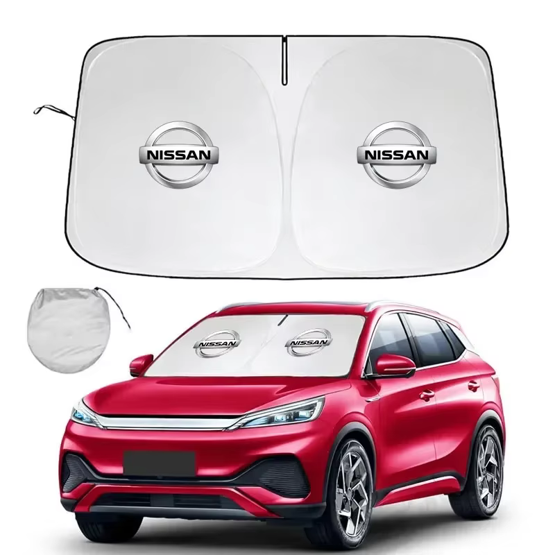 Pare-soleil de pare-brise avant de voiture, accessoires de Protection solaire pour Nissan Qashqai j11 j10 Juke X Trail t32 Tiida Leaf Versa