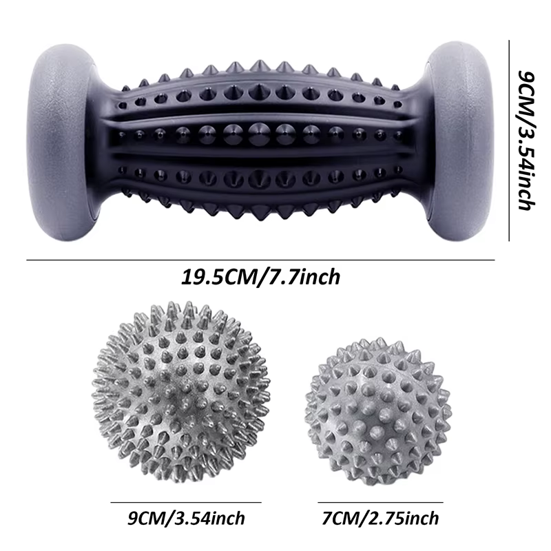 Boule de Massage rouleau de pied boules de crosse pointues soulager la main épaule jambe fasciite plantaire talon pieds