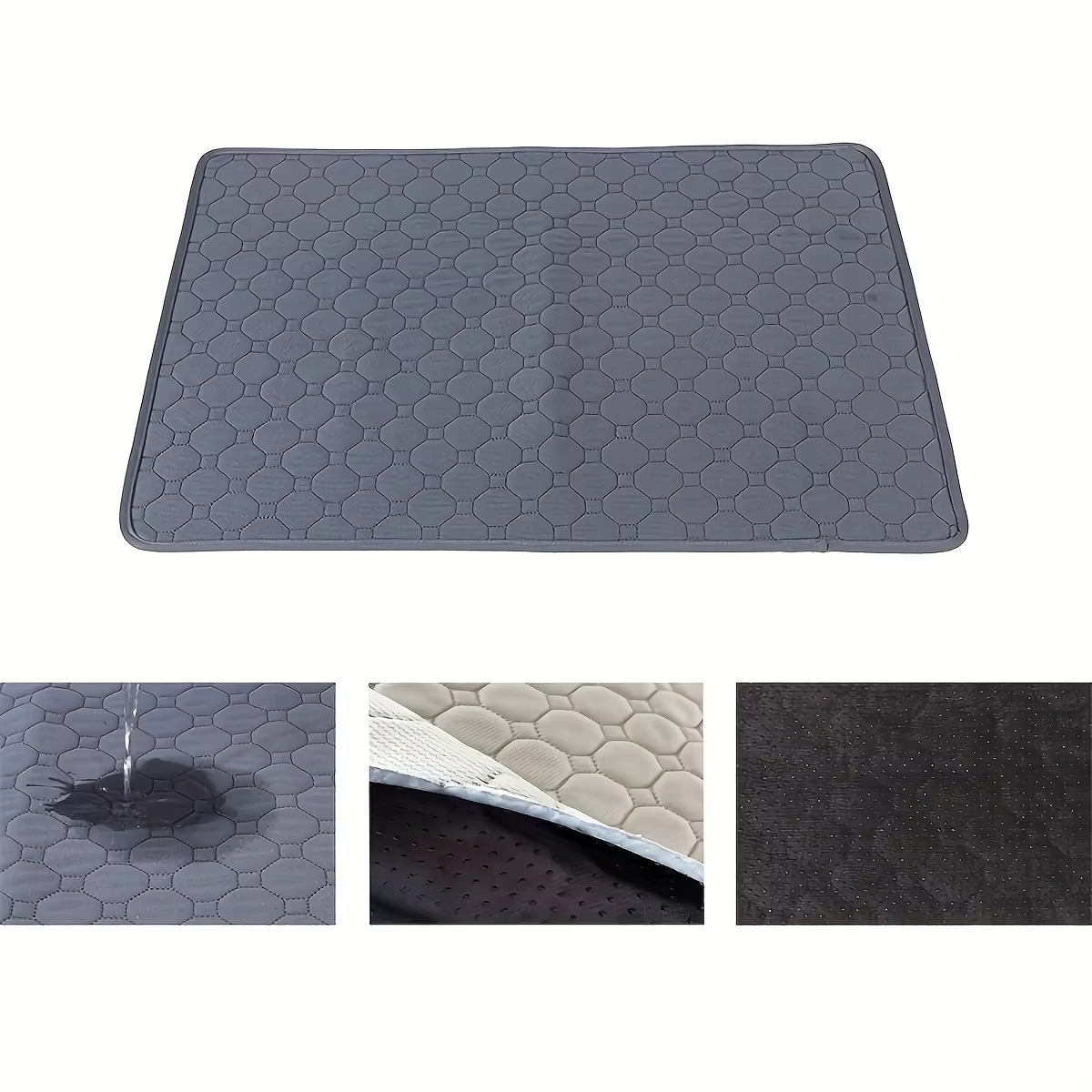 Tapis absorbant réutilisable et lavable pour chien, tapis d'urine pour chien, tapis imperméable pour siège de voiture, sol, canapé, tapis d'apprentissage pour chiot et chat, fournitures pour animaux d