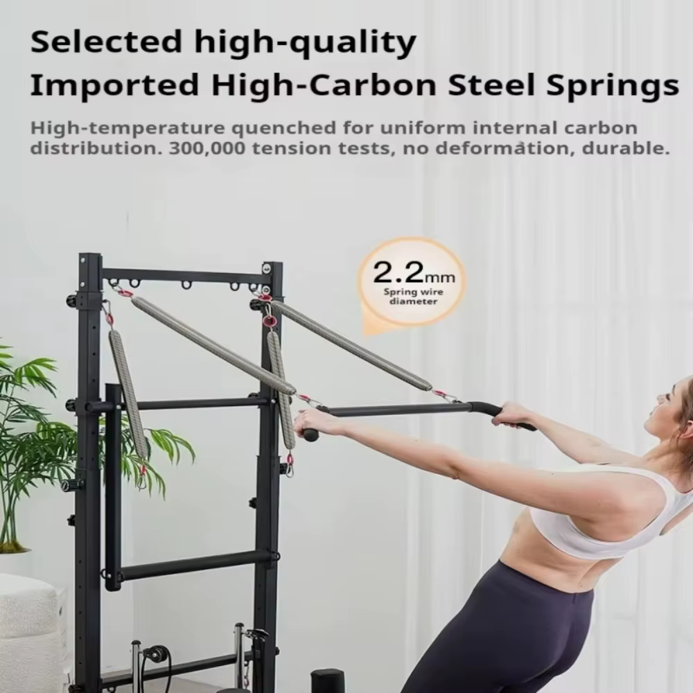 Reformer Pilates pliable avec demi-tournebuckle