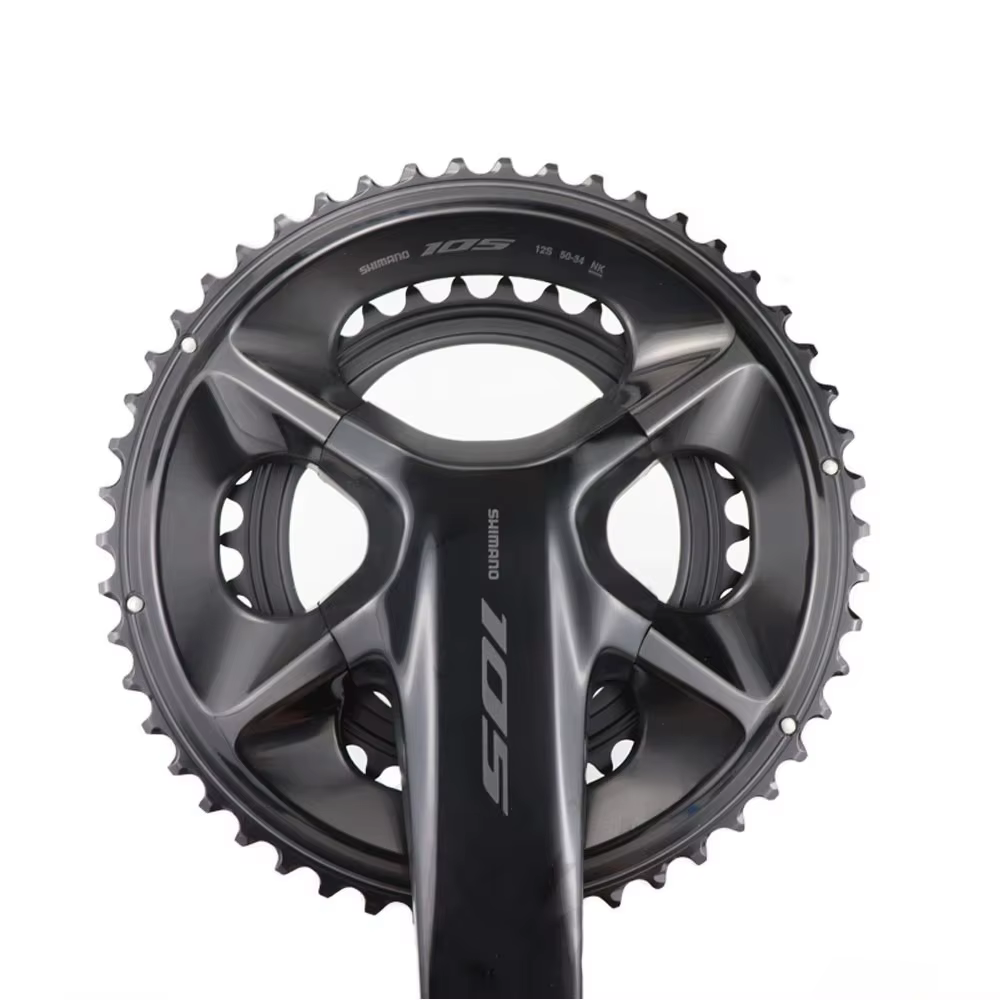 SHIMANO 105 FC-R7100 pédalier 2x12 vitesses 165MM/170MM/172.5MM 50-34T/52-36T pour pièces de vélos de route roue à chaîne 12s