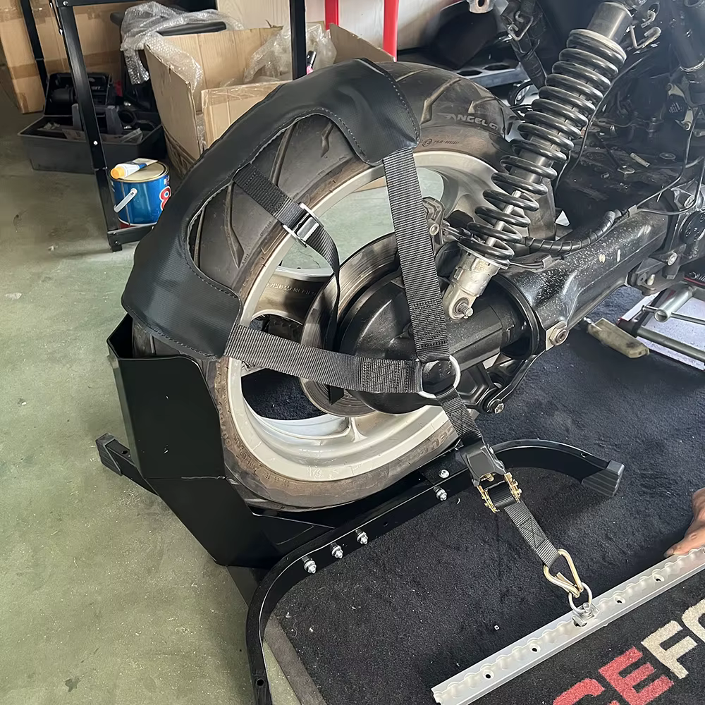 Nouveau Sangle de pneu arrière de moto, cliquet d'arrimage, sangle noire robuste avec cliquets, caoutchouc antidérapant