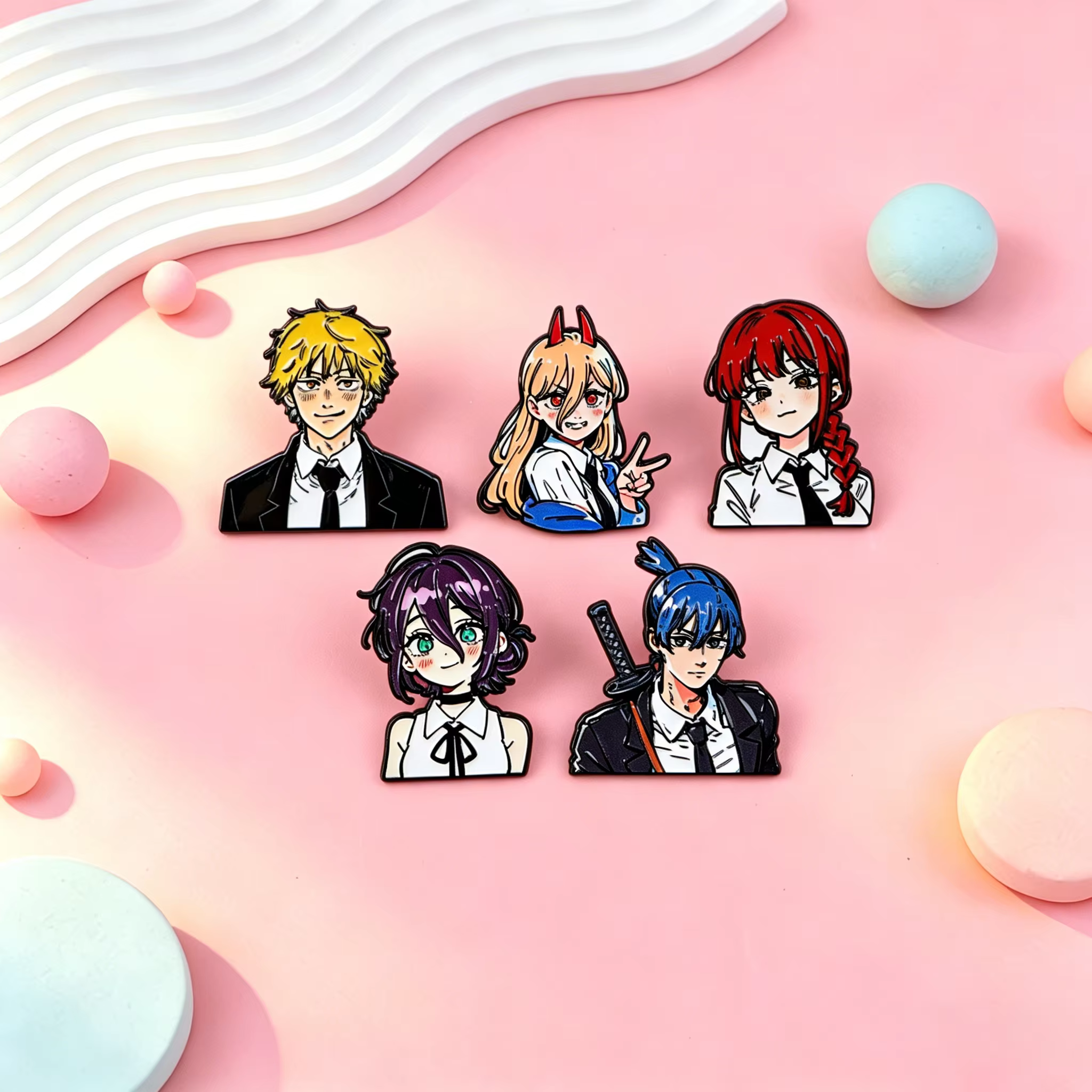 Broches en émail Manga, badges de dessins animés pour filles, pour sacs à dos, vestes, chapeaux, collection rétro, cadeaux, accessoires de cosplay