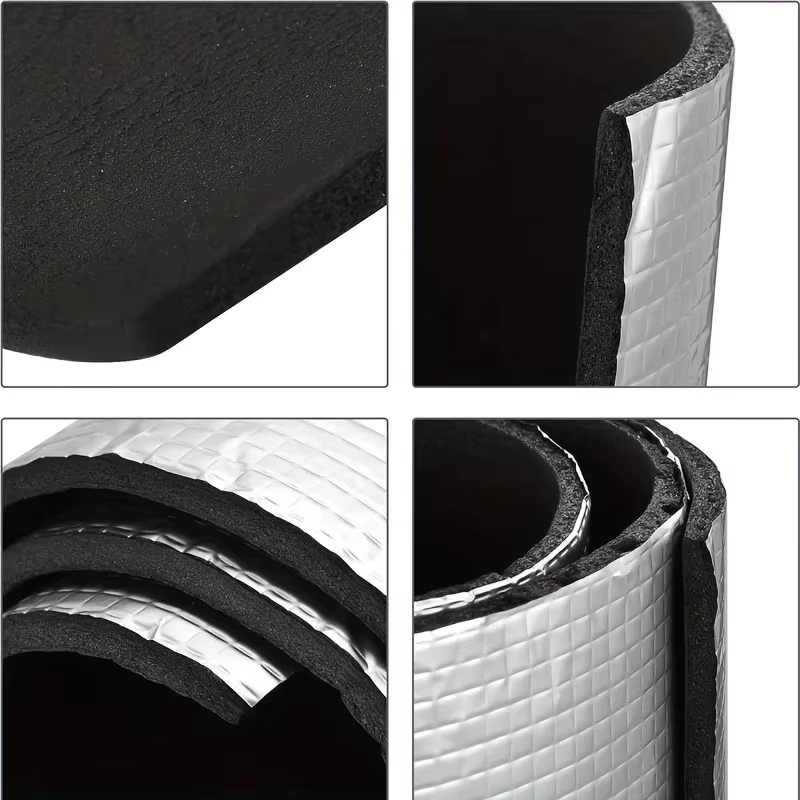 Rouleau d'isolation en feuille d'aluminium, tapis d'isolation acoustique et thermique, isolation phonique pour voiture, isolation acoustique pour sol en mousse, toit, tuyaux