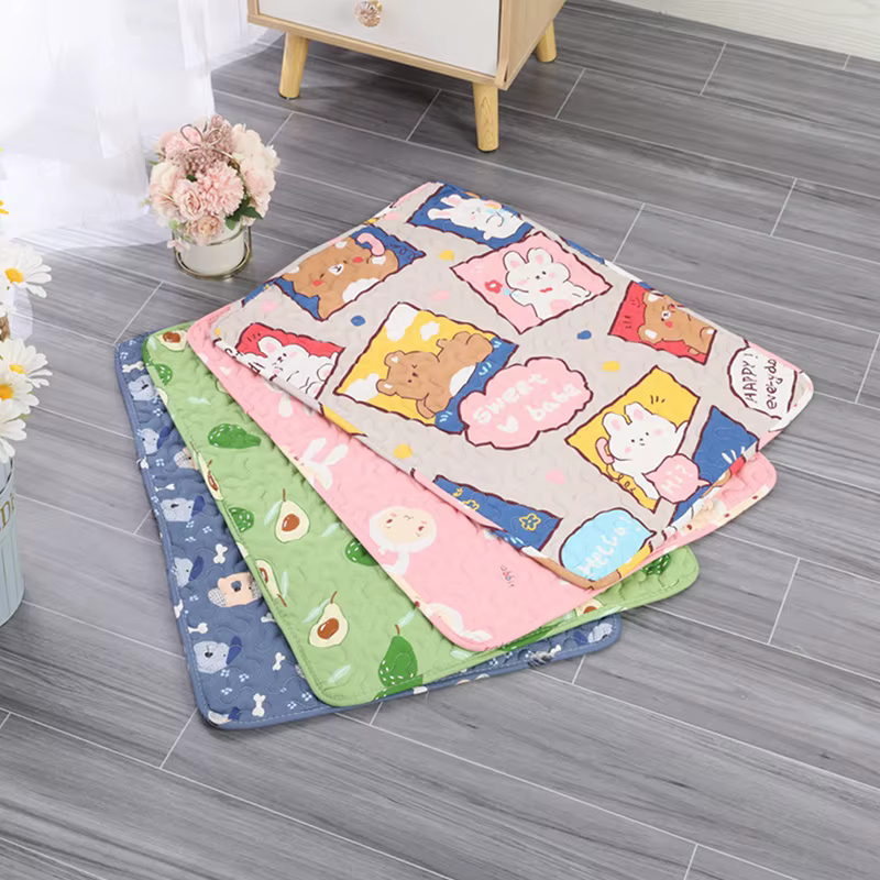 Tapis de pipi lavable pour animaux de compagnie, tapis réutilisable pour chiens, lit d'urine lavable, tapis d'entraînement pour chien, quatre saisons, tapis d'urine pour animaux de compagnie