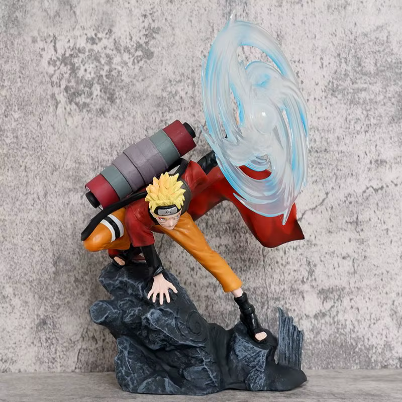 Figurine d'action Naruto Uzumaki Rasengan de 32,5 cm/13 po, modèle de collection en PVC, décoration de bureau, jouet, cadeau