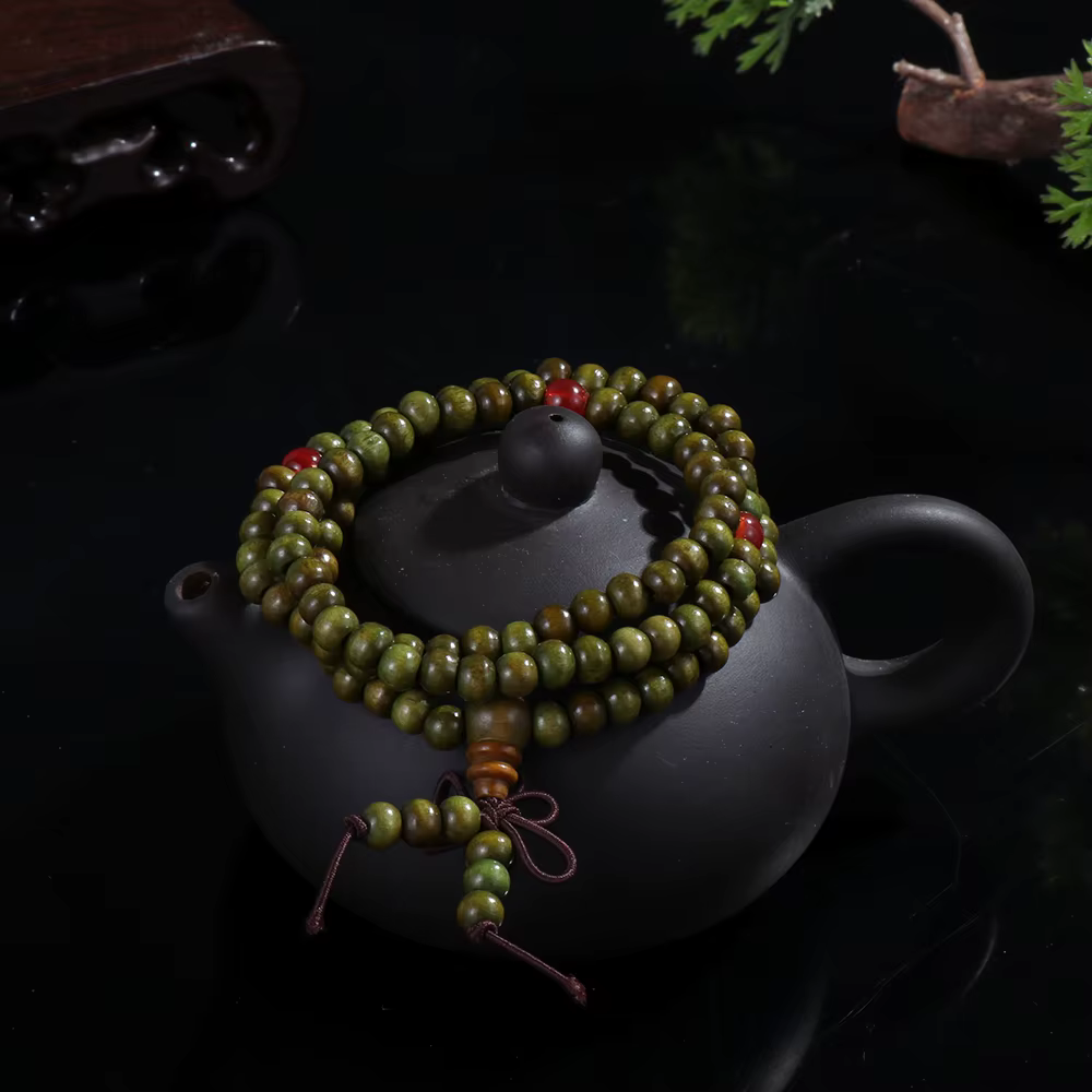 Bracelet Mala bouddhiste en bois de santal pour hommes et femmes